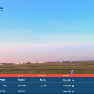 Live stream view, photo: Prague Airport