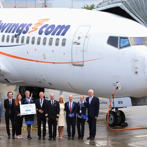 Inaugurační let Smartwings Praha - Nice, Foto: Letiště Praha