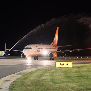 Inaugurační let SkyUp airlines, Foto: LP