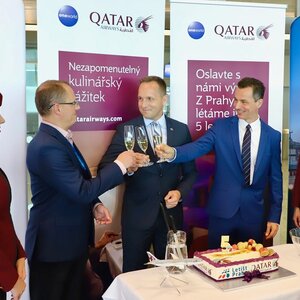 Výročí Qatar Airways, Foto: Letiště Praha
