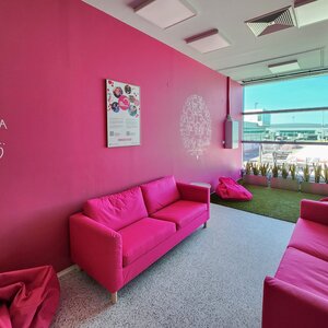 Pink Bubble Meditation Lounge