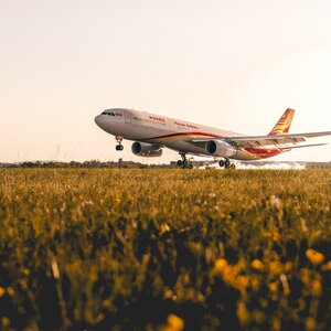 Letadlo společnosti Hainan Airlines v Praze