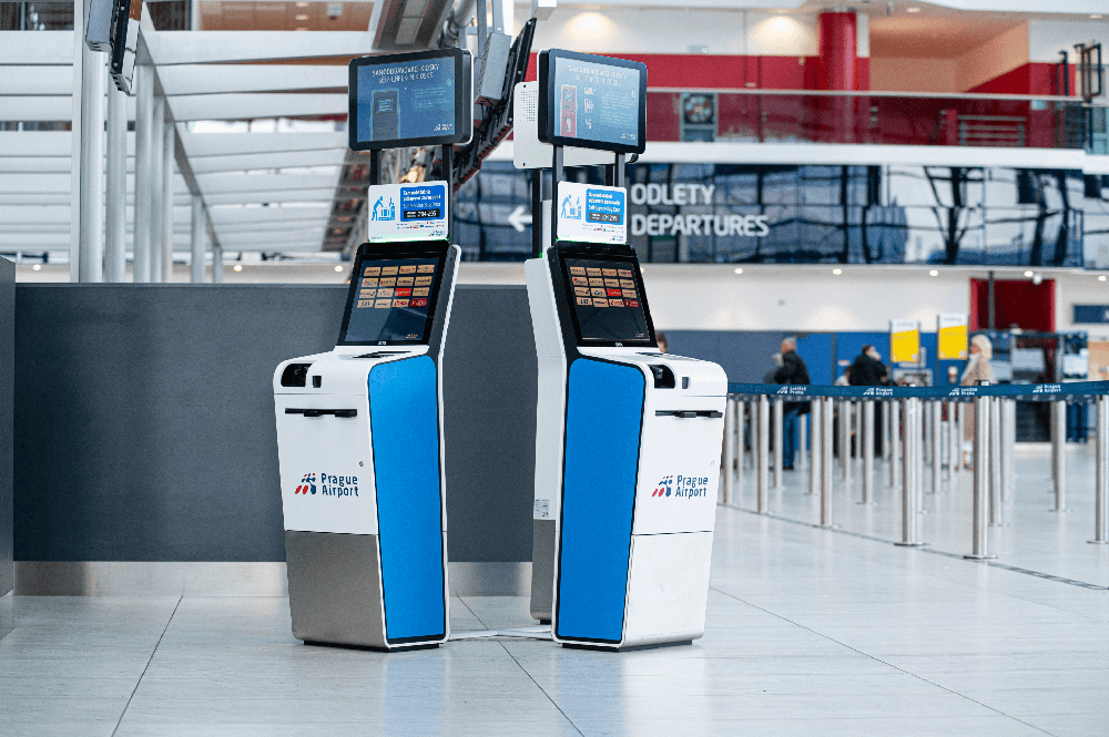 Self-Service Check-in Kiosk (Samoobslužný odbavovací kiosek)